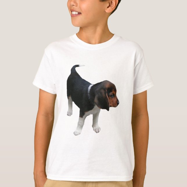 Beagle Puppy Shirt Tee Shirt (Framsida)
