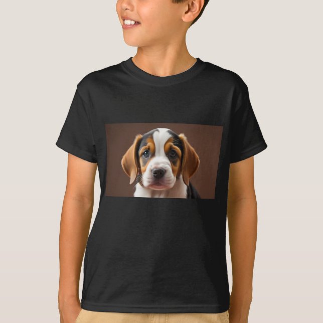 Beagle Puppy T Shirt (Framsida)