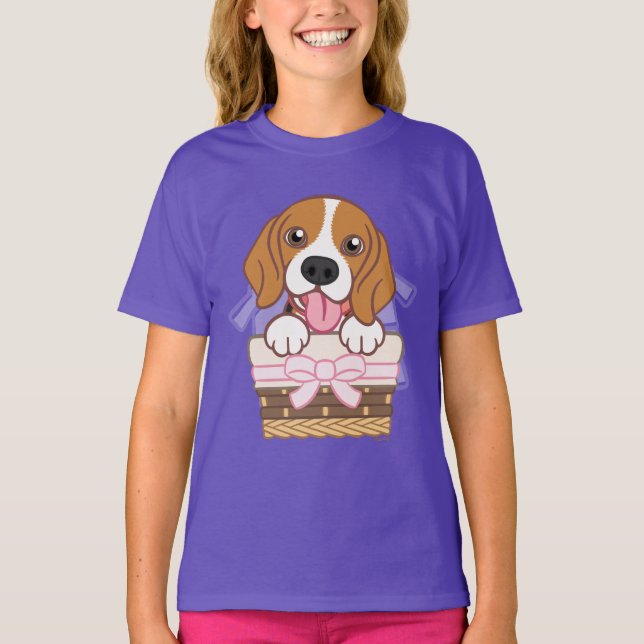 Beagle Puppy T-Shirt (Framsida)