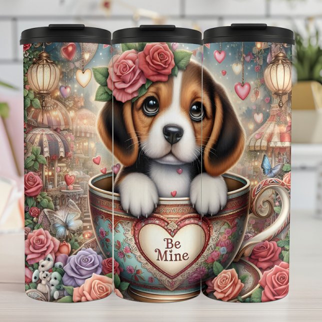 Beagle Puppy Teacup Be Mine Wrap (Skapare uppladdad)