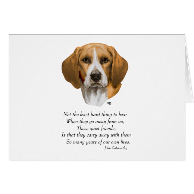 Beagle Rainbow Bridge Hälsningskort (Framsidan Horizontal)
