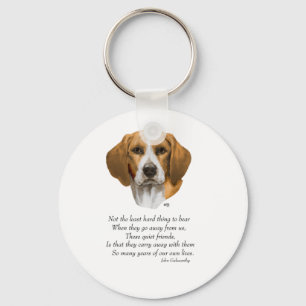 Beagle Rainbow Bridge Nyckelring