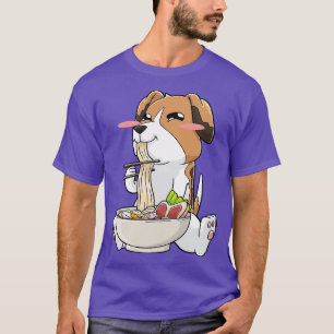 Beagle Ramen Noodles Kawaii T Shirt