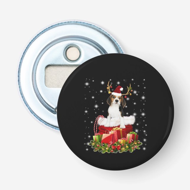 Beagle Reindeer - julgåva Flasköppnare (Framsidan)
