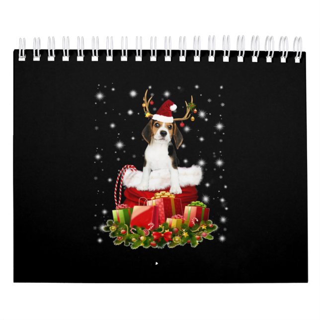 Beagle Reindeer - julgåva Kalender (Omslag)