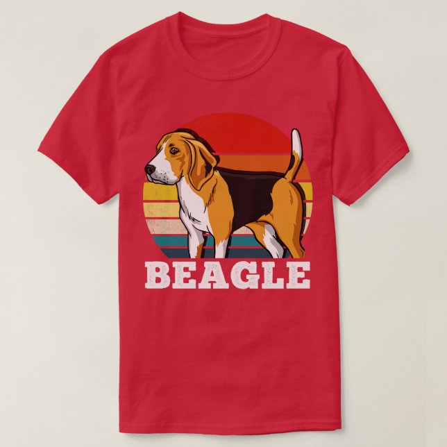 Beagle Retro T Shirt (Design framsida)