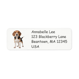 Beagle Returadress Etikett