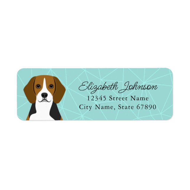 Beagle Returetiketters Returadress Etikett (Framsidan)