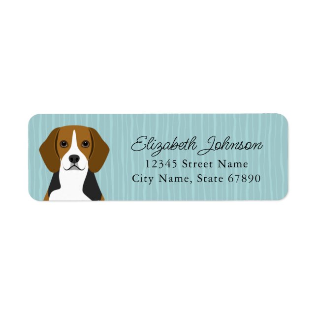 Beagle Returetiketters Returadress Etikett (Framsidan)