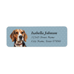 Beagle Returetiketters Returadress Etikett