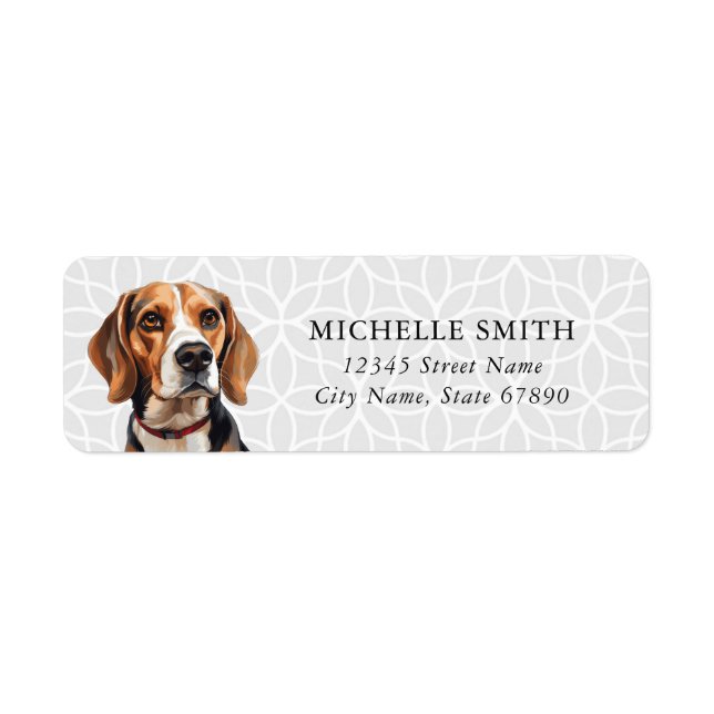 Beagle Returetiketters Returadress Etikett (Framsidan)