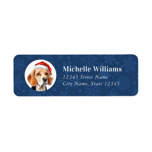Beagle Returetiketters Returadress Etikett (Framsidan)