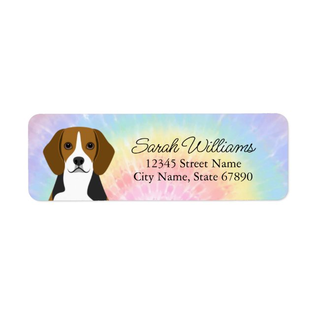 Beagle Returetiketters Returadress Etikett (Framsidan)