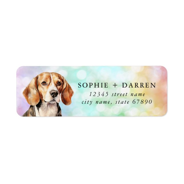Beagle Returetiketters Returadress Etikett (Framsidan)