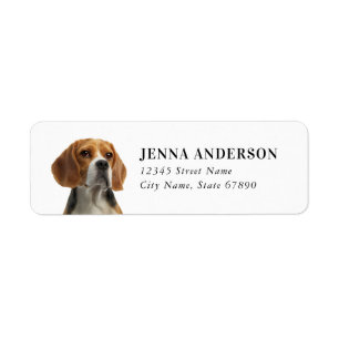 Beagle Return-adressetikett Returadress Etikett