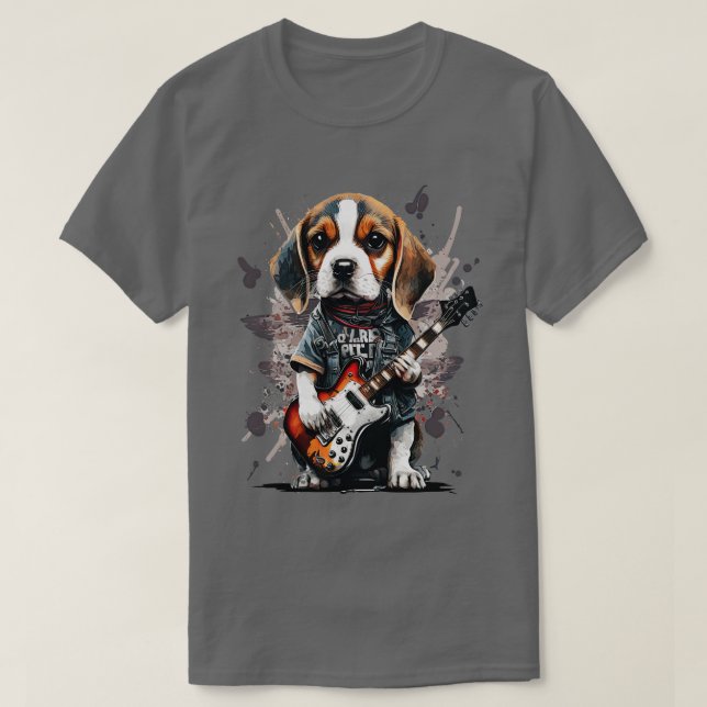 Beagle Rocker 3 T Shirt (Design framsida)