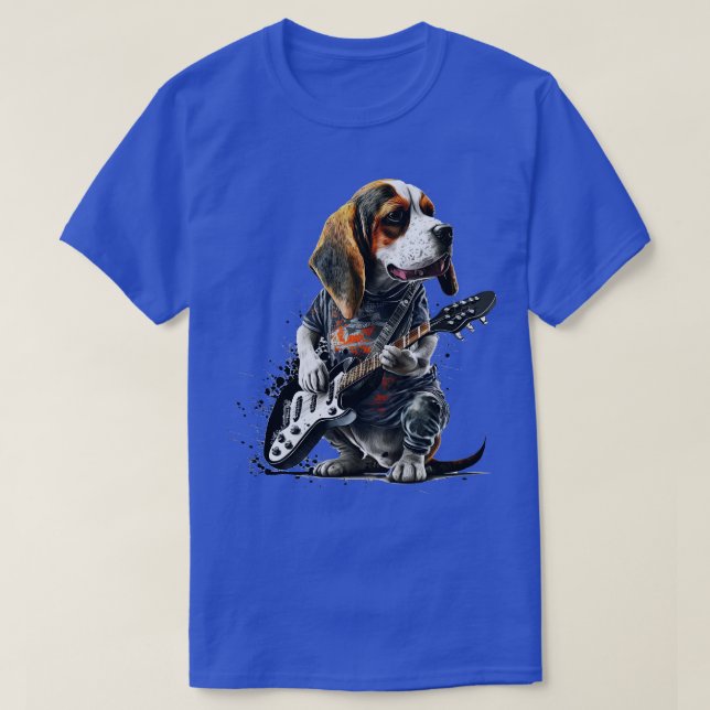 Beagle Rocker 4 T Shirt (Design framsida)