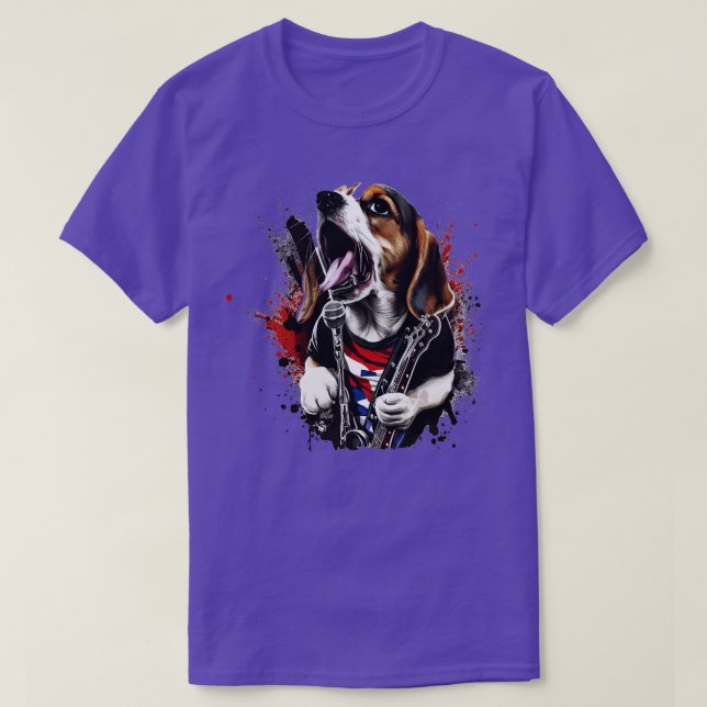 Beagle Rocker T Shirt (Design framsida)