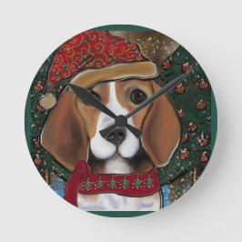 Beagle Rund Klocka