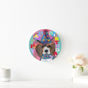 BEAGLE RUND KLOCKA