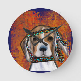 Beagle Rund Klocka