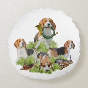 Beagle Rund Kudde