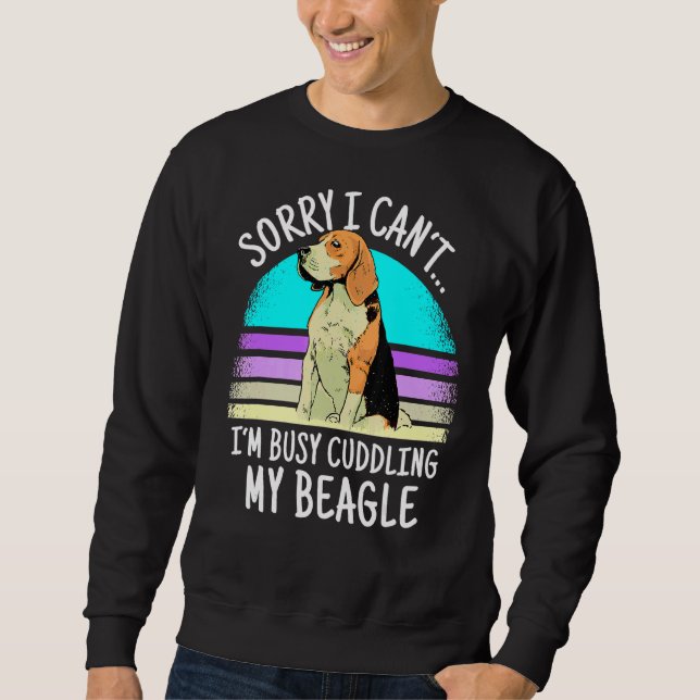 Beagle säger för Beagle Mamma Lång Ärmad Tröja (Framsida)