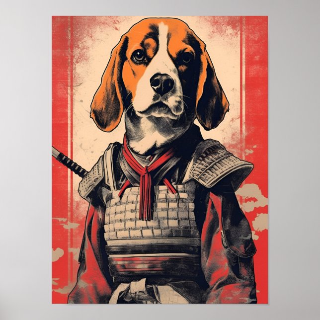Beagle Samurai Poster (Framsidan)