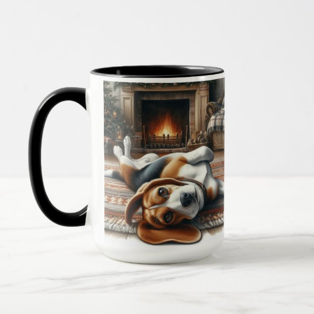 Beagle Santa 'Definiera God' Julkaffekopp Mugg (Vänster)