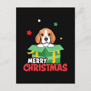 Beagle Santa Hundälskare God jul Julafton Tilläggskort