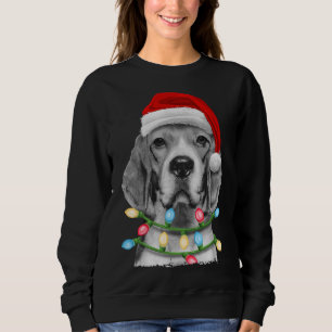 Beagle Santa Julgran Ljus Julafton Dogmas T Shirt