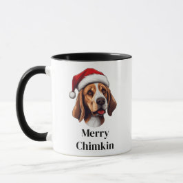 Beagle Santa mössa jul hund Mugg