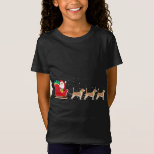 Beagle Santa Sleigh - Funny Beagle Hund X T Shirt