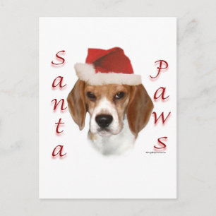 Beagle Santa Tassar Helg Vykort