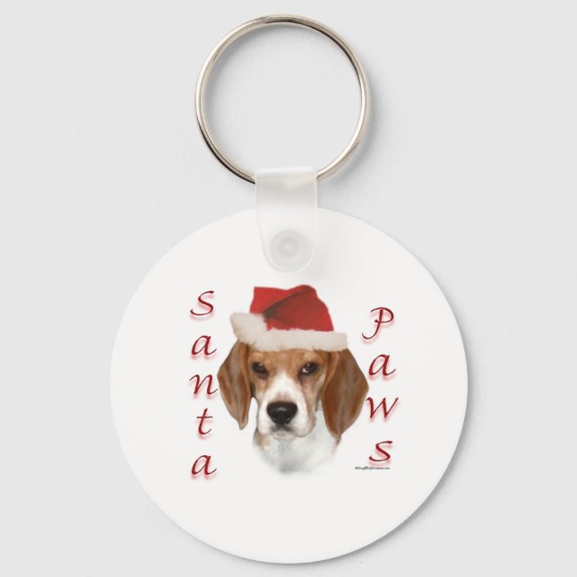 Beagle Santa Tassar Nyckelring (Framsida)