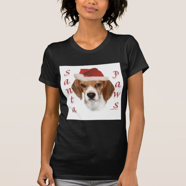 Beagle Santa Tassar T-shirt (Framsida)