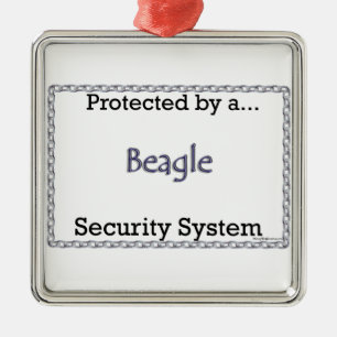 Beagle Security System Julgransprydnad Metall
