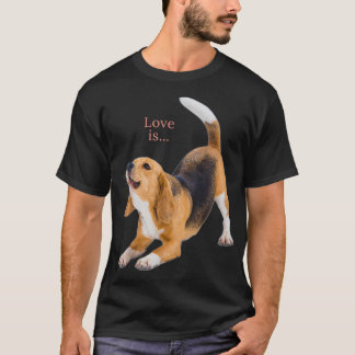 Beagle Shirt Beagles Tee Love Is Dog Mom Dad Puppy