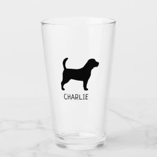 Beagle Silhouette Personlig Hund aveln Glaskopp