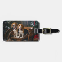 Beagle Snöig släde juldekoration
