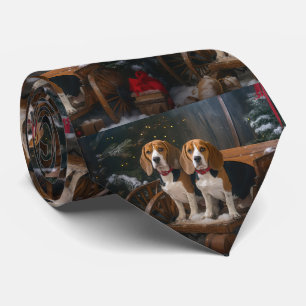 Beagle Snowy Sleigh-juldekretet Slips