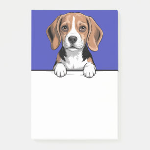 Beagle Söt Tittar Hundälskare Gåvor Brevpapper Post-it Block