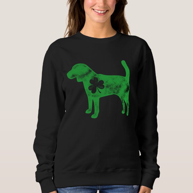 Beagle St Patrick s Day Boys Kids Girls Dog  Shamr T Shirt (Framsida)