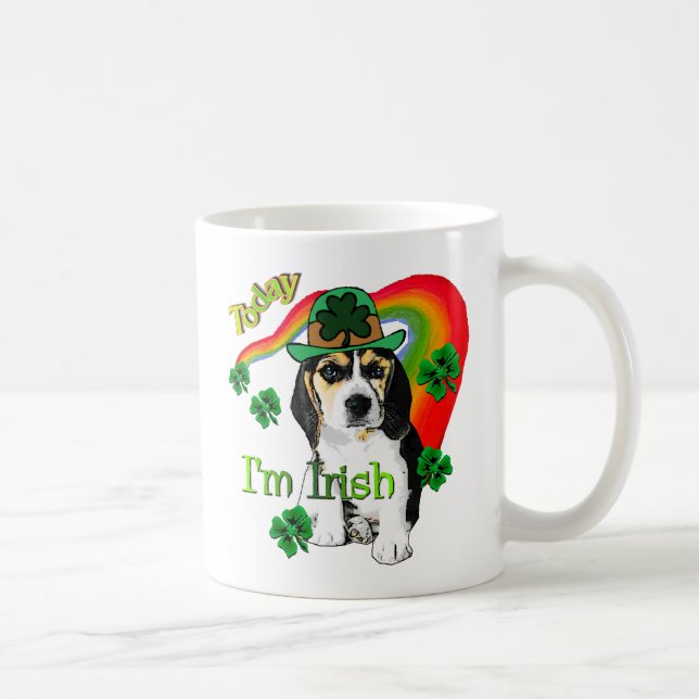 Beagle St patrick's day Kaffemugg (Höger)