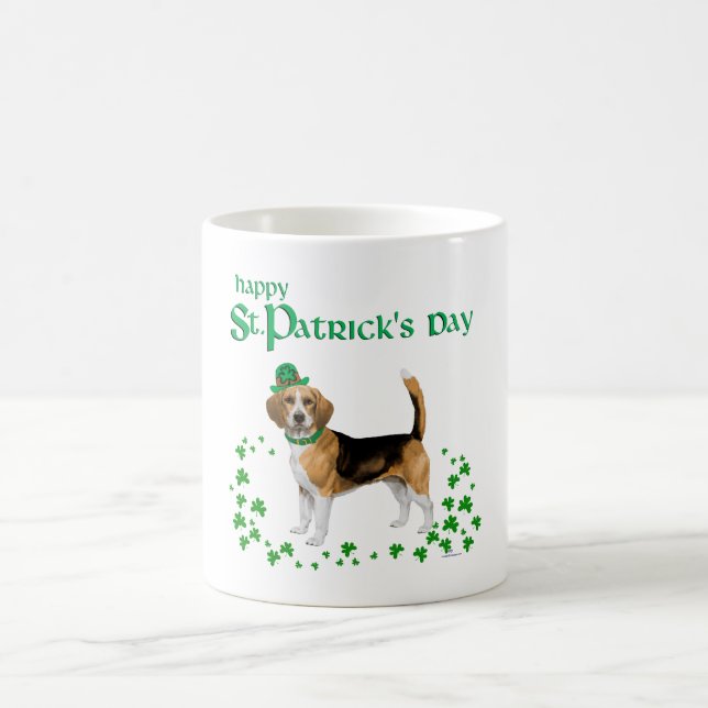Beagle St Patricks Day Kaffemugg (Center)