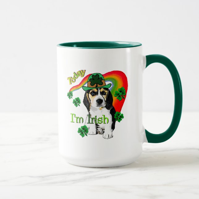 Beagle St patrick's day Mugg (Höger)