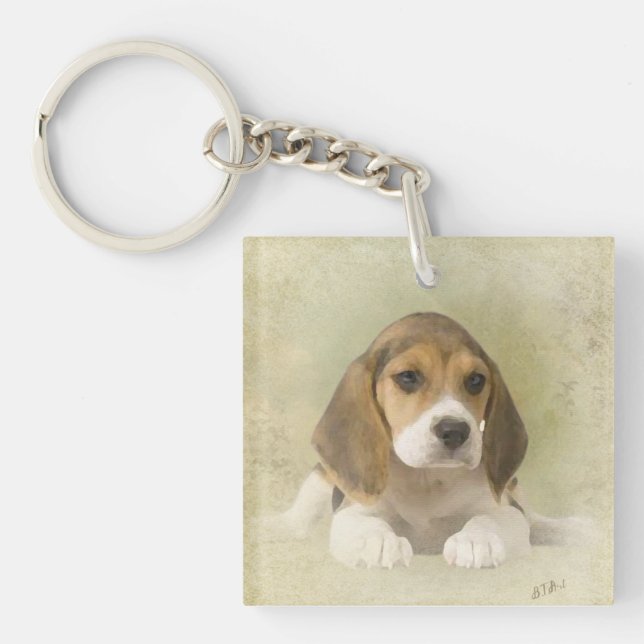 Beagle Tapestry Faux Kanvastryck Acrylic Print Tr (Framsidan)