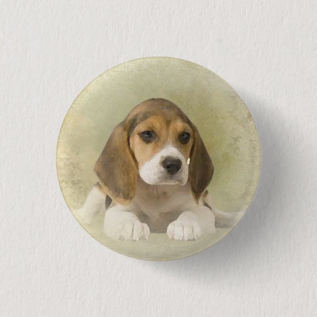 Beagle Tapestry Faux Kanvastryck Acrylic Print Tr Knapp (Framsida)