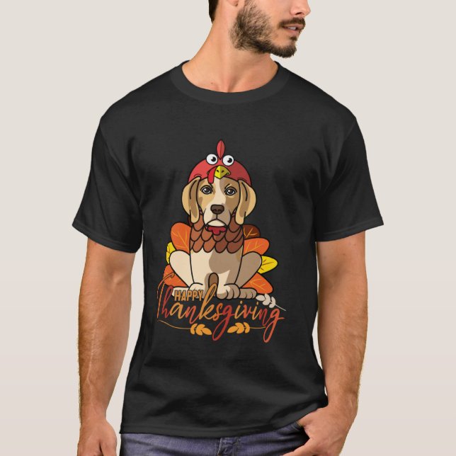 Beagle Thanksgiving Dog Mom Turkey Costume Women T Shirt (Framsida)