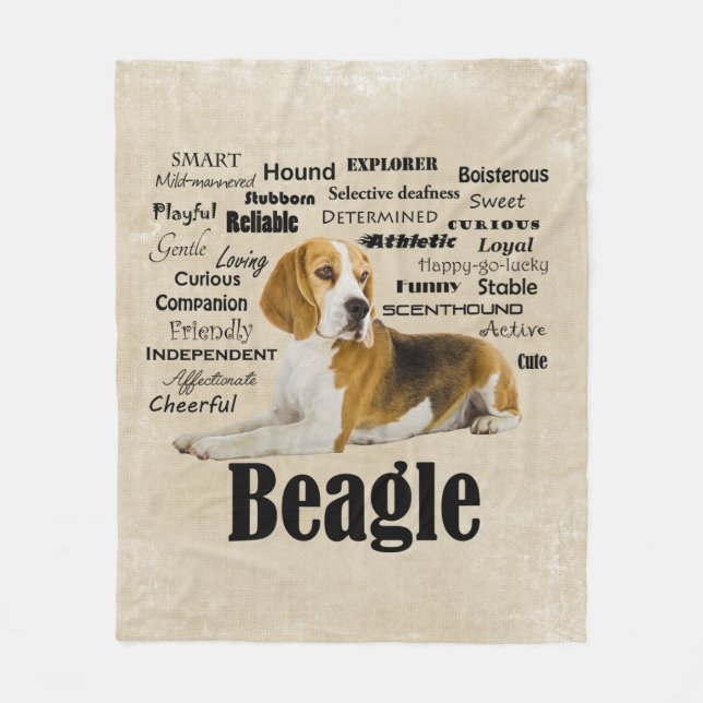 Beagle Traits Fleecefilt (Framsidan)
